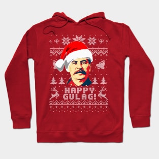 Joseph Stalin Happy Gulag Christmas Hoodie